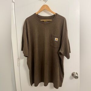 Carhartt Original Fit Mid-Weight Short Sleeve Crew Neck T-Shirt 2XL Brown K87